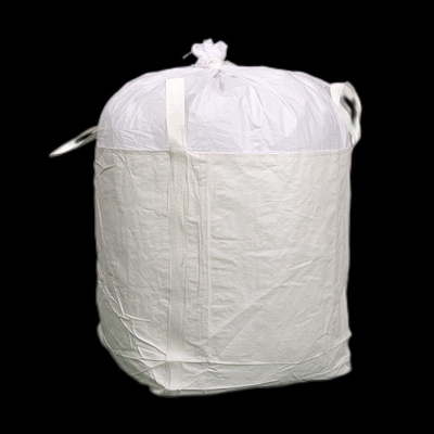 ถุงขยะรีไซเคิลพลาสติกสีขาวเป็นมิตรกับสิ่งแวดล้อม 2 ตัน 90 × 100 × 120 ซม