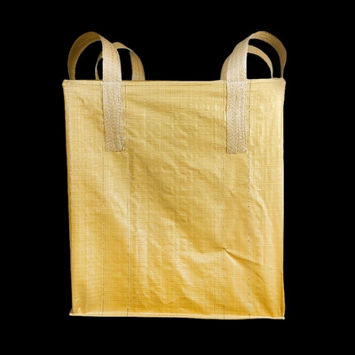 กระเป๋าจัมโบ้ FIBC สีเหลือง ทนทานต่อแสงยูวี