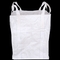 ถุงจัมโบ้ FIBC สีขาวสามารถนำกลับมาใช้ใหม่ได้ถุงทรายนุ่มขนาด 110X110X110cm